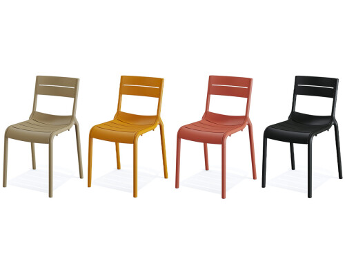 VEBA Outdoor Stuhl Calor, Sitzhöhe 450 mm, in verschiedenen Farben