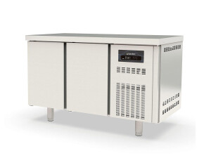 vaiotec TOPLINE 700 Tiefkühltisch, 2 Türen für GN 1/1, 265 Liter, Umluftkühlung, BTH 1345 x 700 x 900 mm