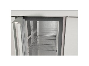 vaiotec TOPLINE 700 Tiefkühltisch, 2 Schubladen und 1 Tür für GN 1/1, 265 Liter, Umluftkühlung, BTH 1345 x 700 x 900 mm