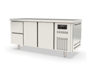 vaiotec TOPLINE 700 Tiefkühltisch, 2 Schubladen und 2 Türen für GN 1/1, 450 Liter, Umluftkühlung, BTH 1795 x 700 x 900 mm