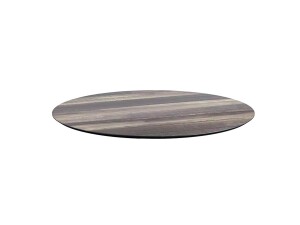 VEBA HPL Tischplatte Tropical Wood Ø700 mm