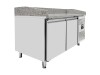 vaiotec EASYLINE Pizzatisch 800 mit 2 Türen, graue Granitarbeitsfläche, inkl. Kühlaufsatz für 5 x GN1/3 & 1x GN1/2, 390 Liter, BTH 1510 x 800 x 1435 mm