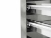 vaiotec EASYLINE Pizzatisch 800 mit 2 Türen & 7 Schubladen, schwarze Granitarbeitsfläche, inkl. Kühlaufsatz für 7x GN1/4, 390 Liter, BTH 2025 x 800 x 1435 mm