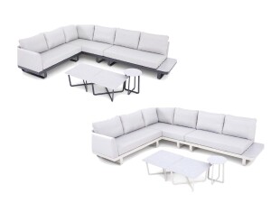 VEBA Fellow Aluminium-Lounge-Set, Indoor & Outdoor, in verschiedenen Farben