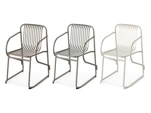 VEBA Throne Metalldraht-Stuhl mit Armlehne stapelbar, Indoor & outdoor, in verschiedenen Farben